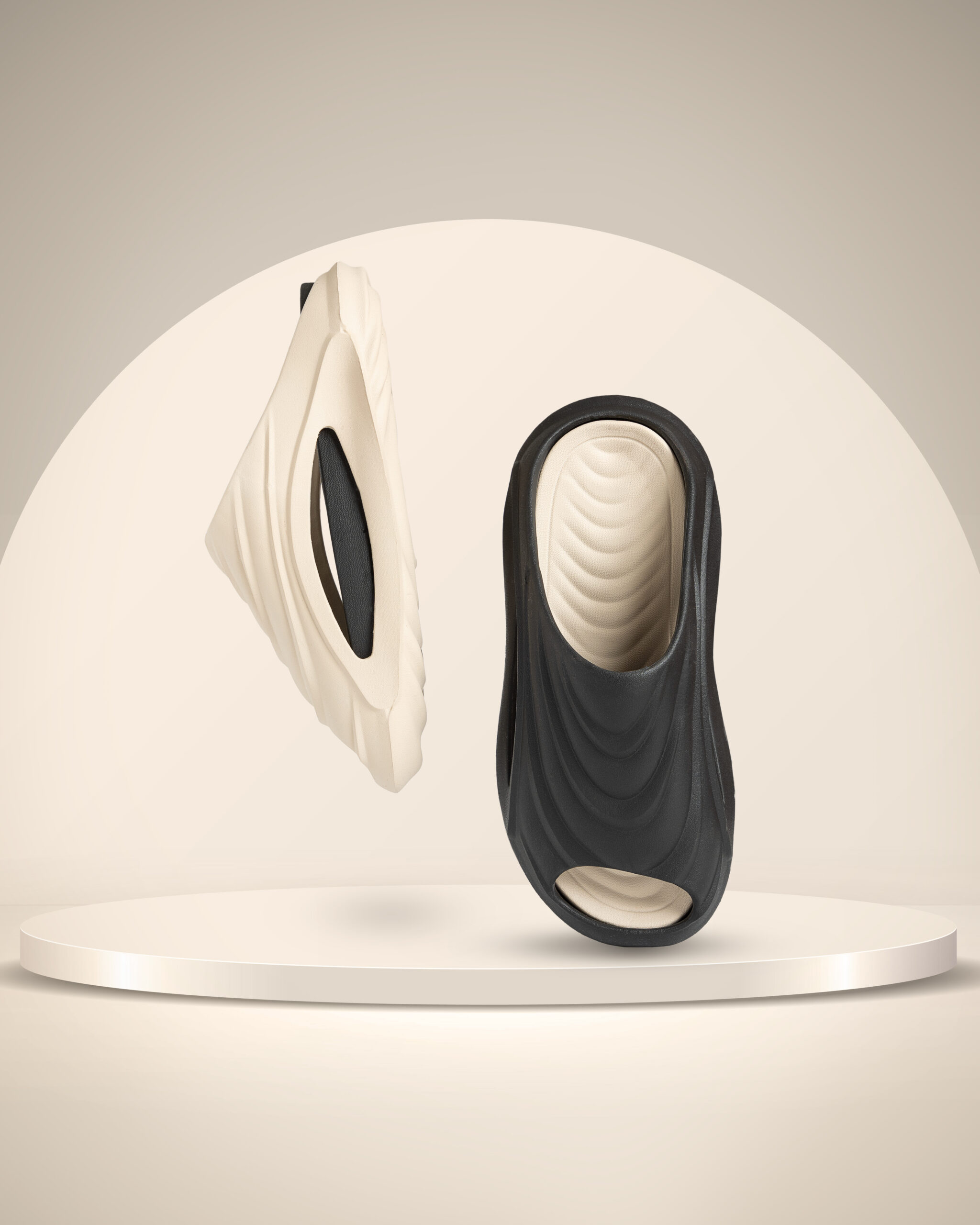 White winners podium for business concepts, Podium object دمپایی مردانه مدل دراگون - تصویر 1